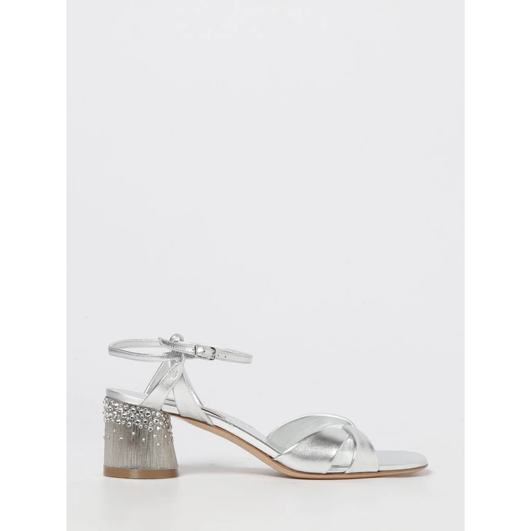 Heeled Sandal Woman color Silver (1L385J0501C28139700)