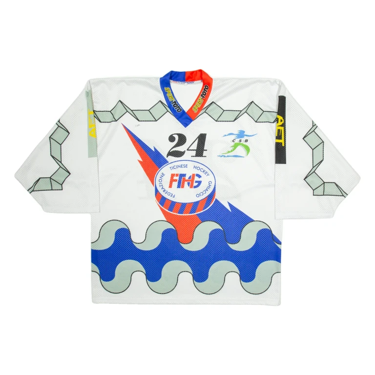 INTERHOCKEY Mens Jersey White Long Sleeve V-Neck 2XL