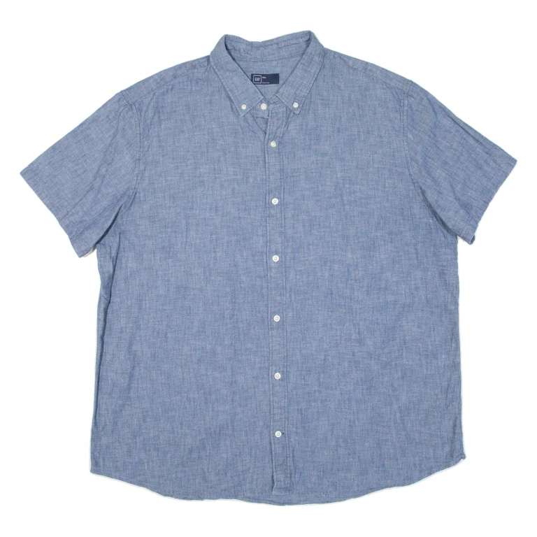 GAP Mens Plain Shirt Blue 2XL