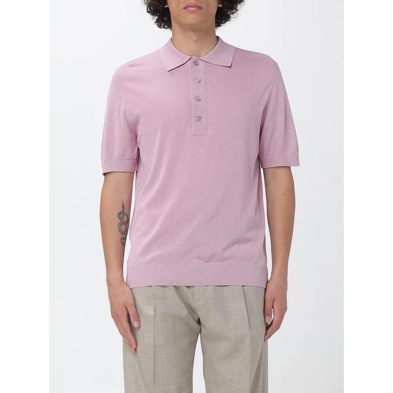 Cotton and Silk Knit Polo Shirt (A006F2004283)