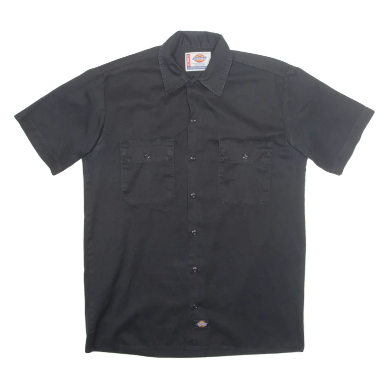 DICKIES Mens Worker Shirt Black M