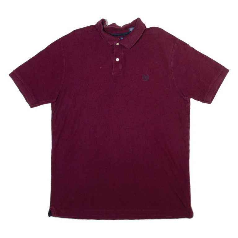 CHAPS Mens Polo Shirt Maroon L