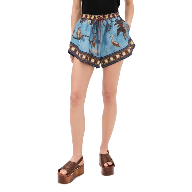 ALÉMAIS Georgie Linen Shorts Multi 6
