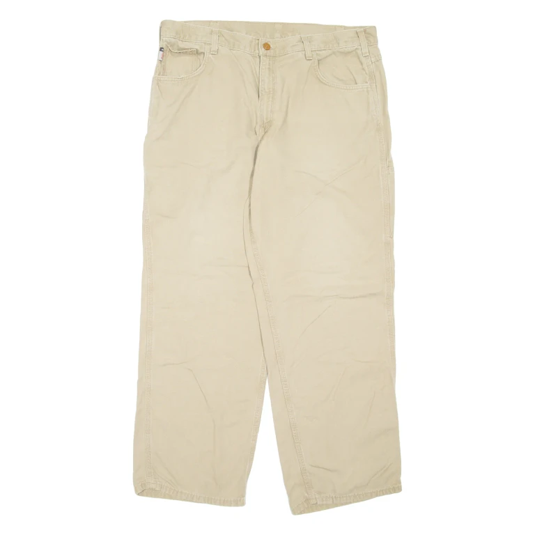 CARHARTT Mens Trousers Beige Regular Straight W38 L30