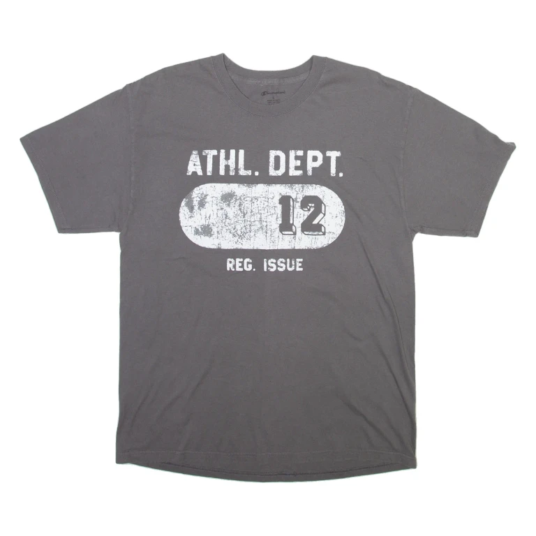 CHAMPION Mens T-Shirt Grey L
