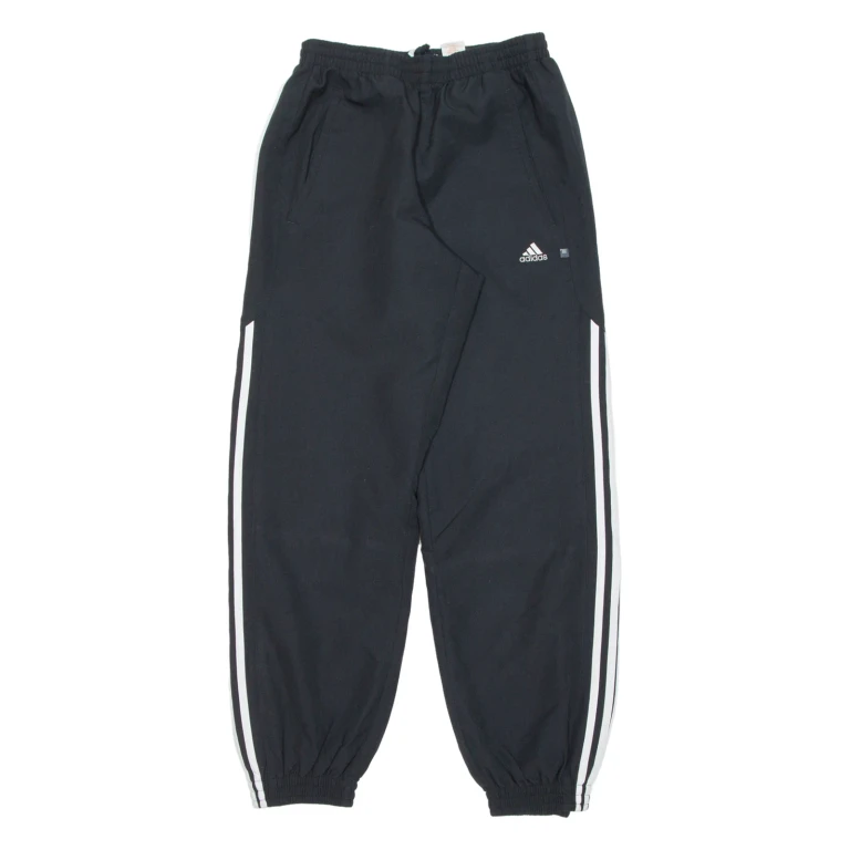 ADIDAS Womens Track Pants Black Tapered S W24 L29