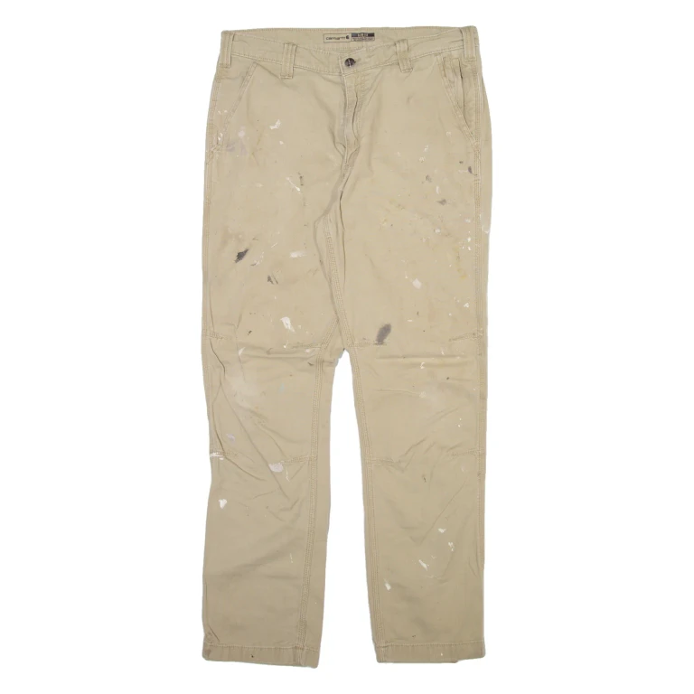 CARHARTT Mens Trousers Beige Slim Straight W34 L32