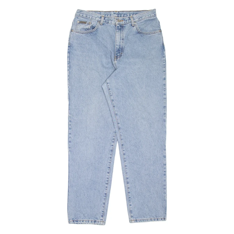 CALVIN KLEIN JEANS Womens Jeans Blue Regular Mom W30 L30