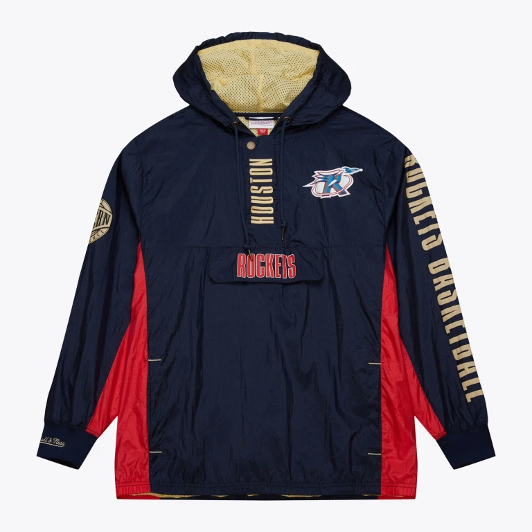 Men's NBA Team Og 2.0 Anorak Windbreaker Vintage Logo Rockets Windbreakers