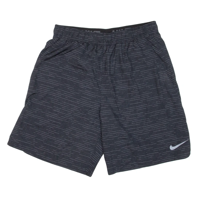 NIKE Mens Sports Shorts Black Relaxed L W31