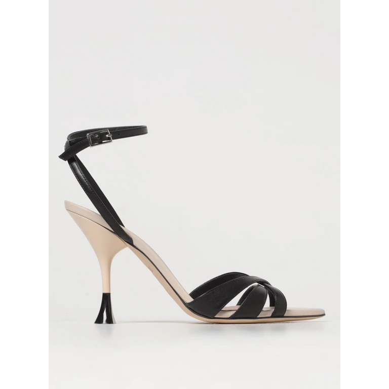 Heeled Sandal Woman color Black (324SC003R0950997BLACK)