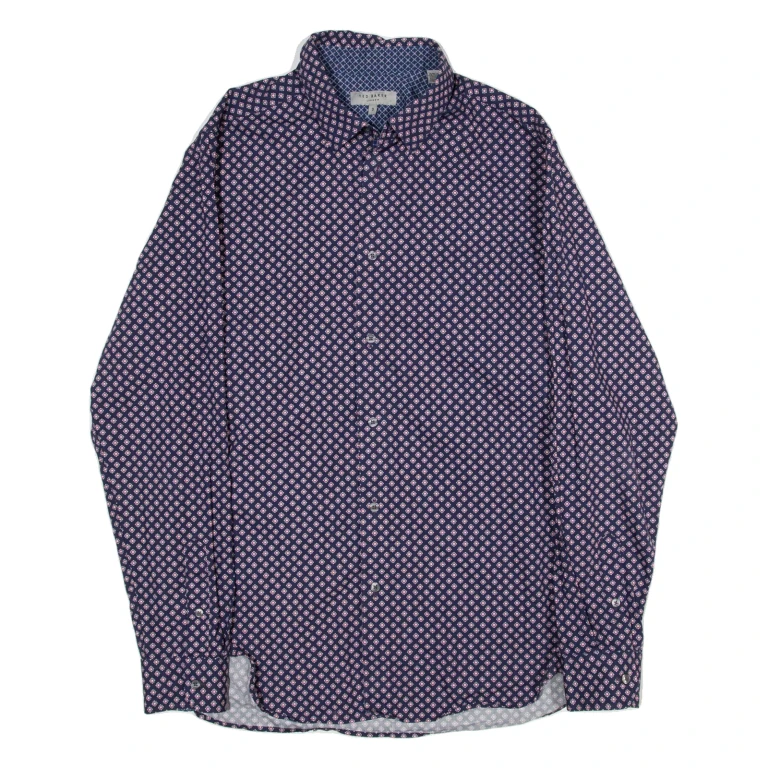 TED BAKER Mens Shirt Blue Long Sleeve S