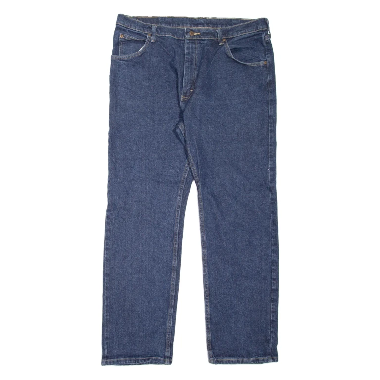 WRANGLER Mens Jeans Blue Regular Straight W36 L30
