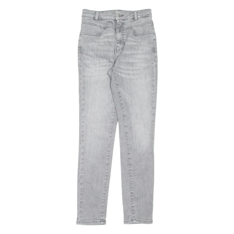 BOSS Womens Jeans Grey Slim Skinny Stone Wash W24 L27