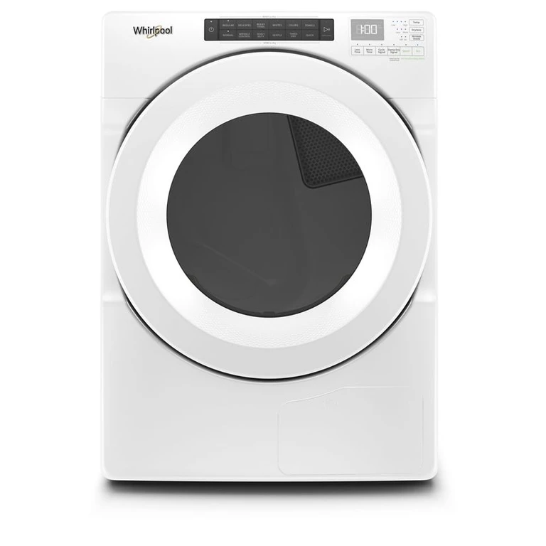 Front Load Heat Pump Dryer with Intiutitive Touch Controls, Advanced Moisture Sensing in White