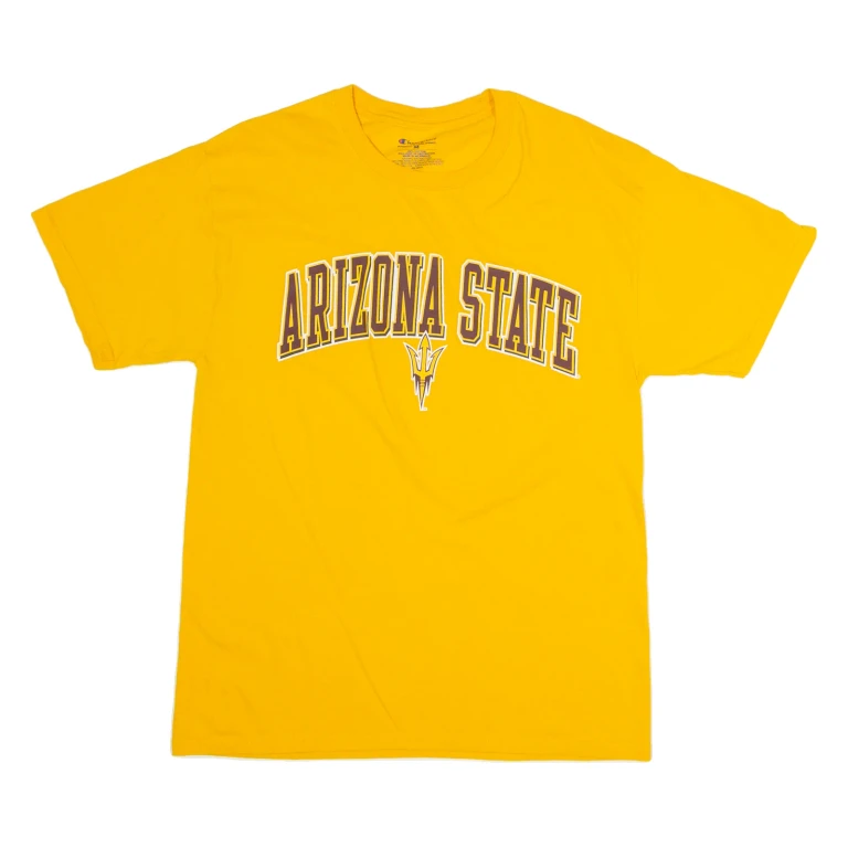 CHAMPION Arizona State Mens T-Shirt Yellow USA M