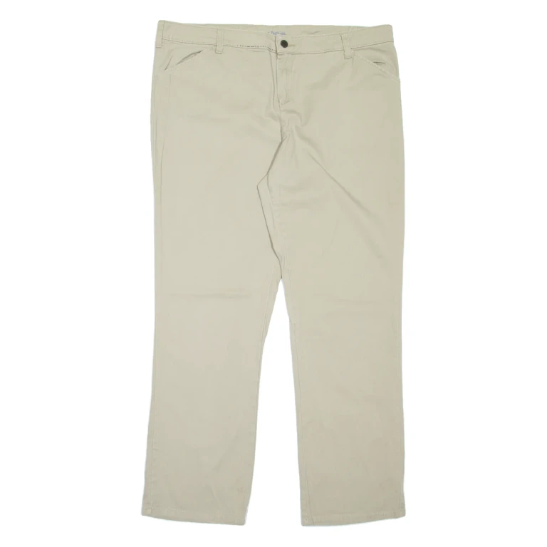 DICKIES Workwear Womens Trousers Beige Relaxed Straight W40 L31