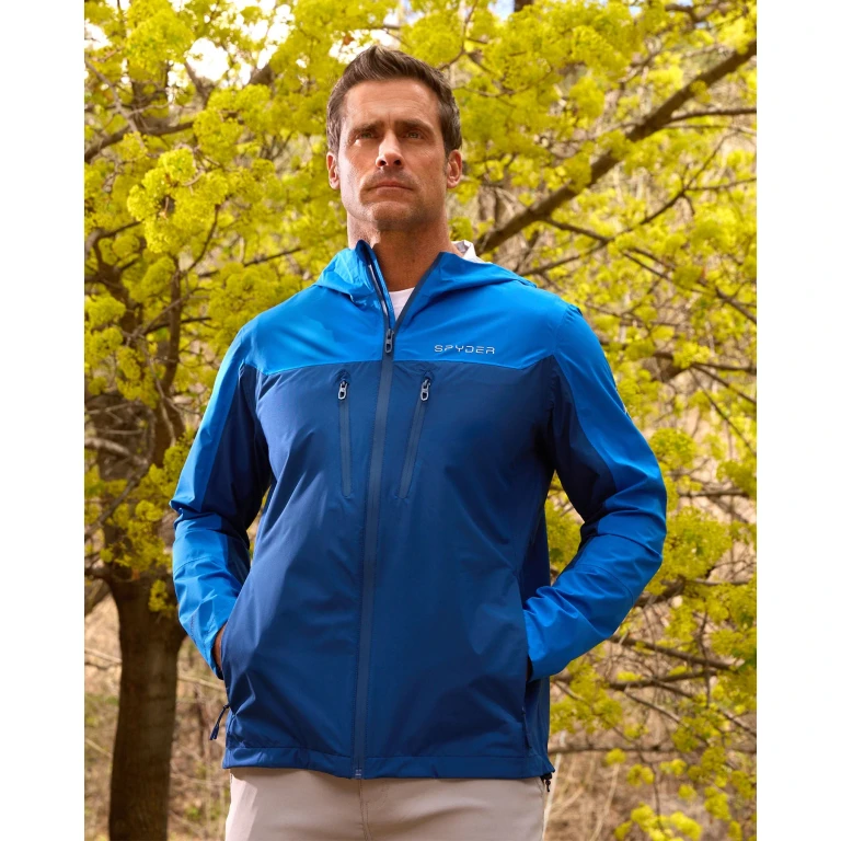 Men's Overcast Rain Jacket - Royal Blue