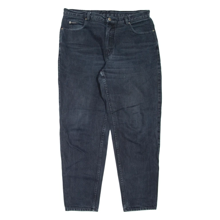 TEDDY'S Womens Jeans Black Regular Mom W34 L30