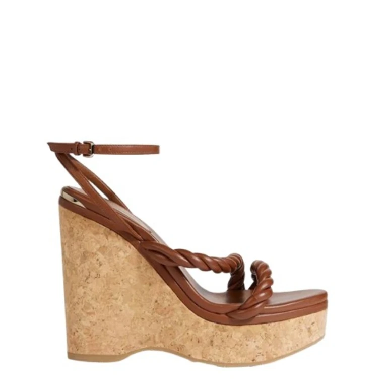 Womens Diosa Wedge 130 Tan Sandal Wedge, Brand Size 35 ( US Size 5 )