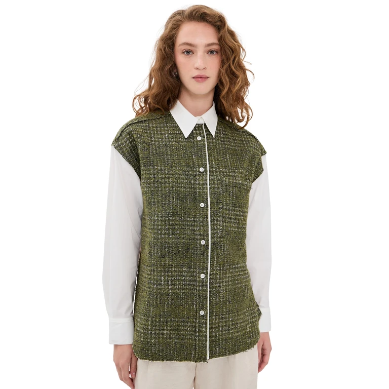 IRO Isidora Shirt Khaki/Ecru 36