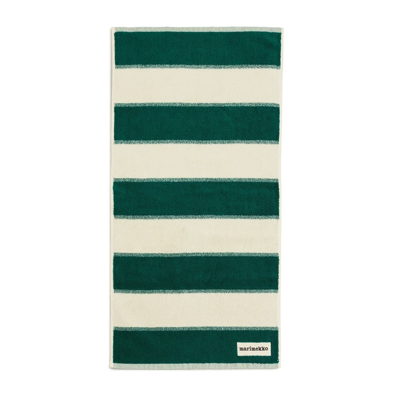 Marimekko Galleria Hand Towel Emerald/Melon One Size