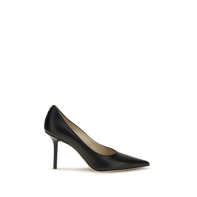 Black Calf Leather Bos Taurus High Heel Pumps - Women