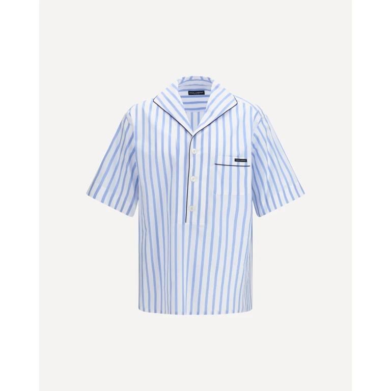 DOLCE & GABBANA Short-sleeve striped Shirt Male 40
