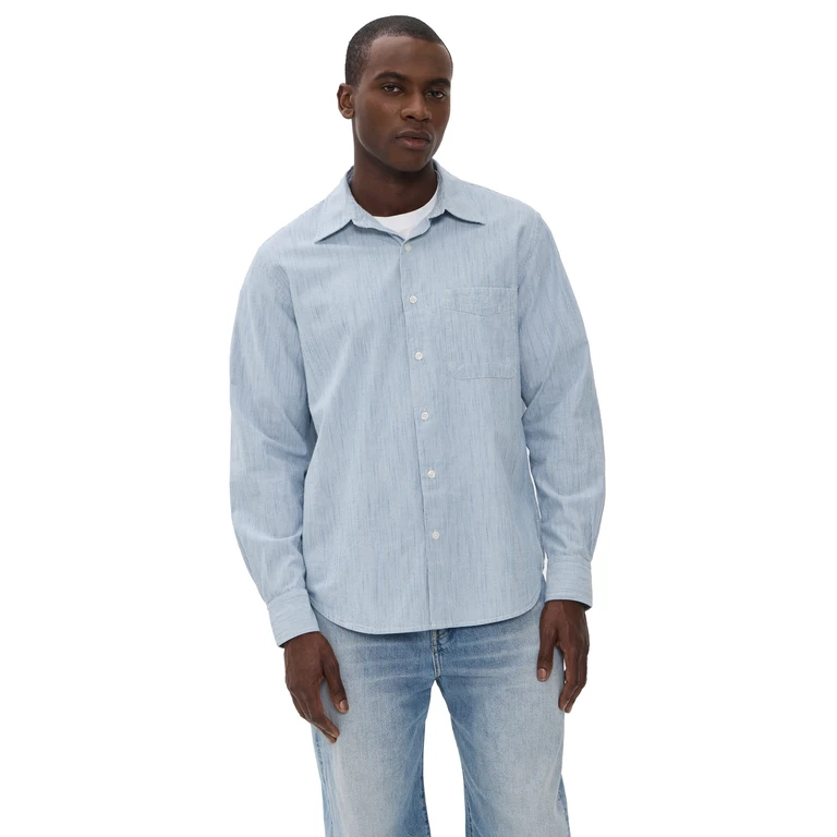 Madewell The Allday Button Down Shirt Monaca Stripe S