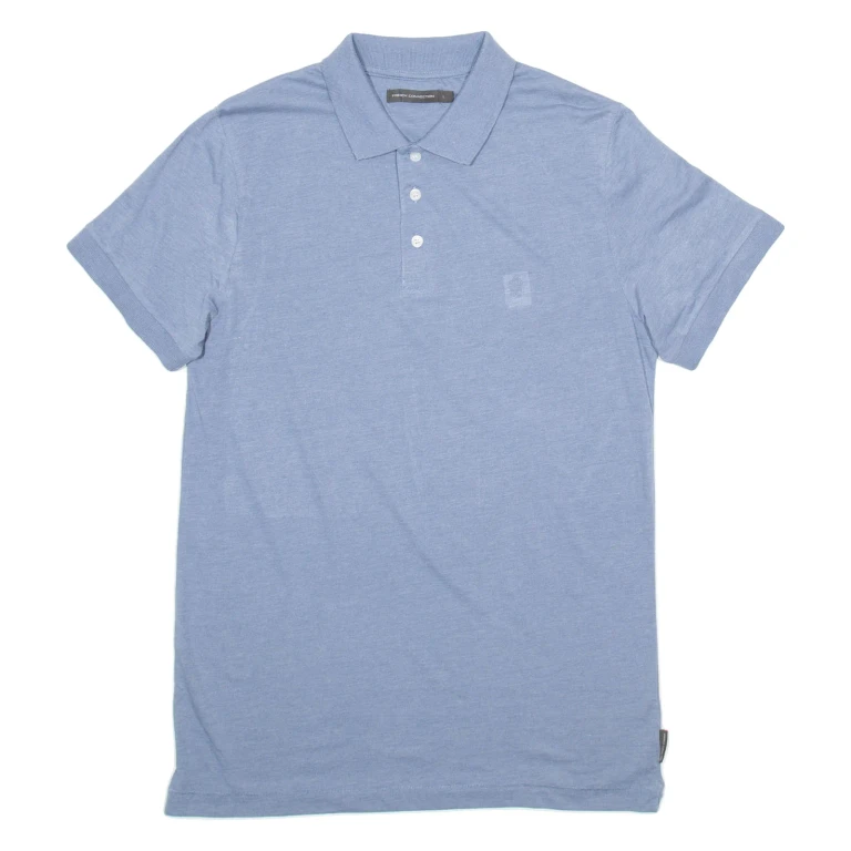 FRENCH CONNECTION Mens Polo Shirt Blue L