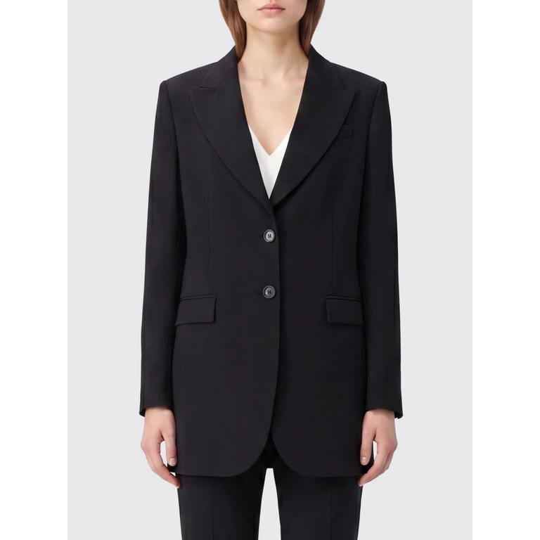 Single-Breasted Wool Blazer with Peak Lapels (TW3FMP140TORMR950990)