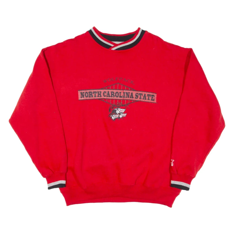 Wolfpack North Carolina State Mens Sweatshirt Red USA M