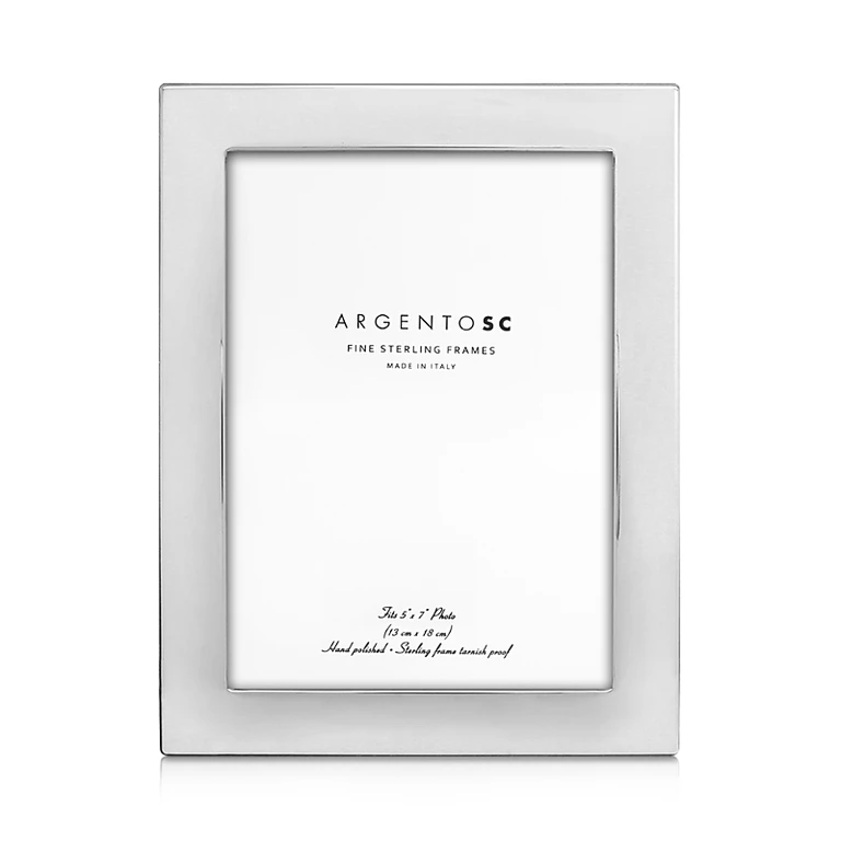 Argento Sc Castell Sterling Silver 5 x 7 Picture Frame