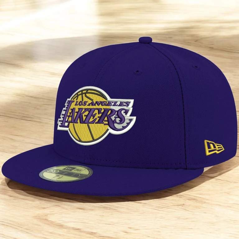 Men's NBA 5950 Basic Team Color Low Profile Fitted Lakers