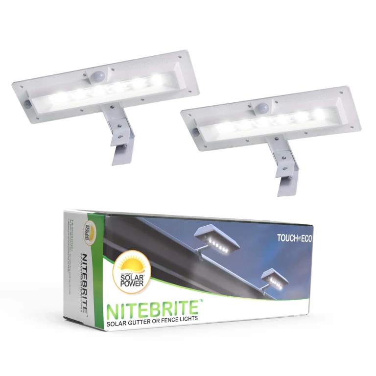 Solar Powered 2-Head LED Outdoor Security Spotlight with Motion Sensor