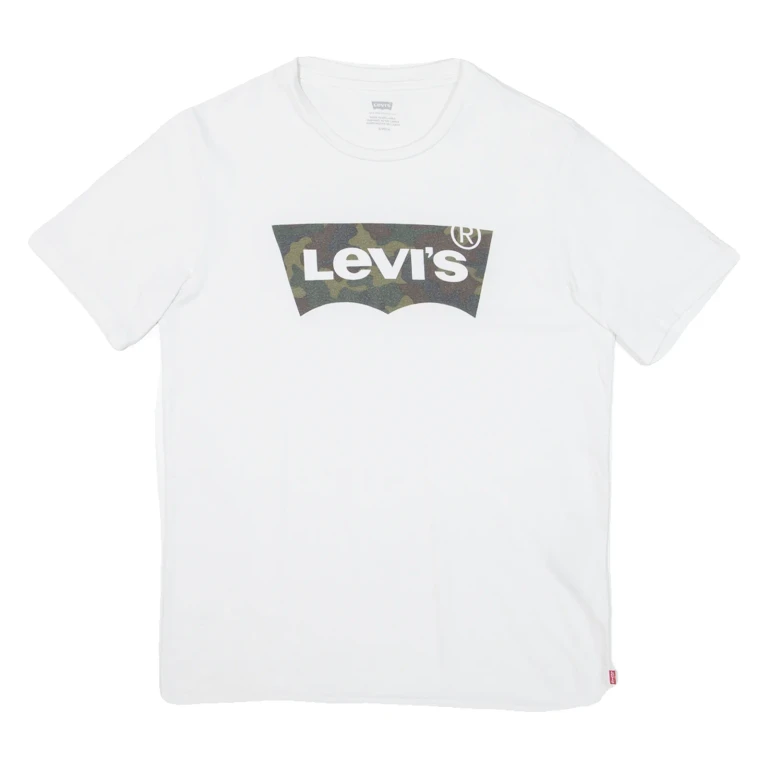 LEVI'S Mens T-Shirt White S