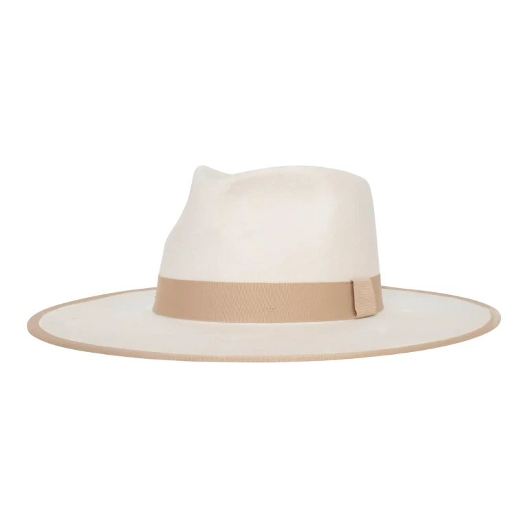 Goorin Bros Adore You Wool Felt Wide Brim Fedora Hat Ivory