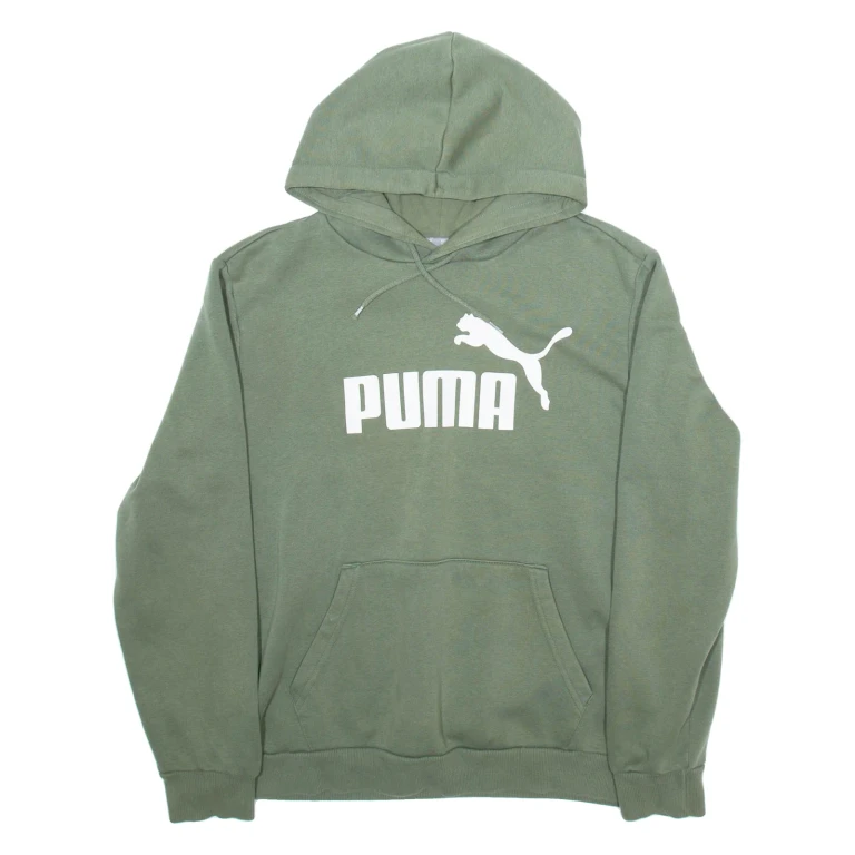 PUMA Mens Green Hoodie M