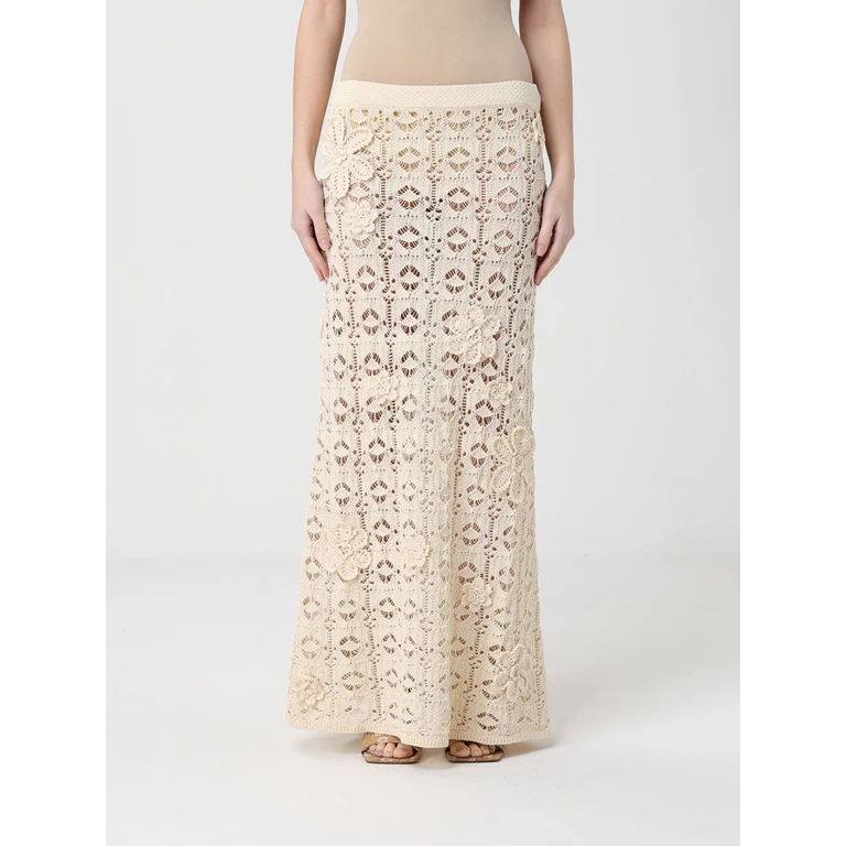 Skirt Woman color Yellow Cream (106861A3B8C10)