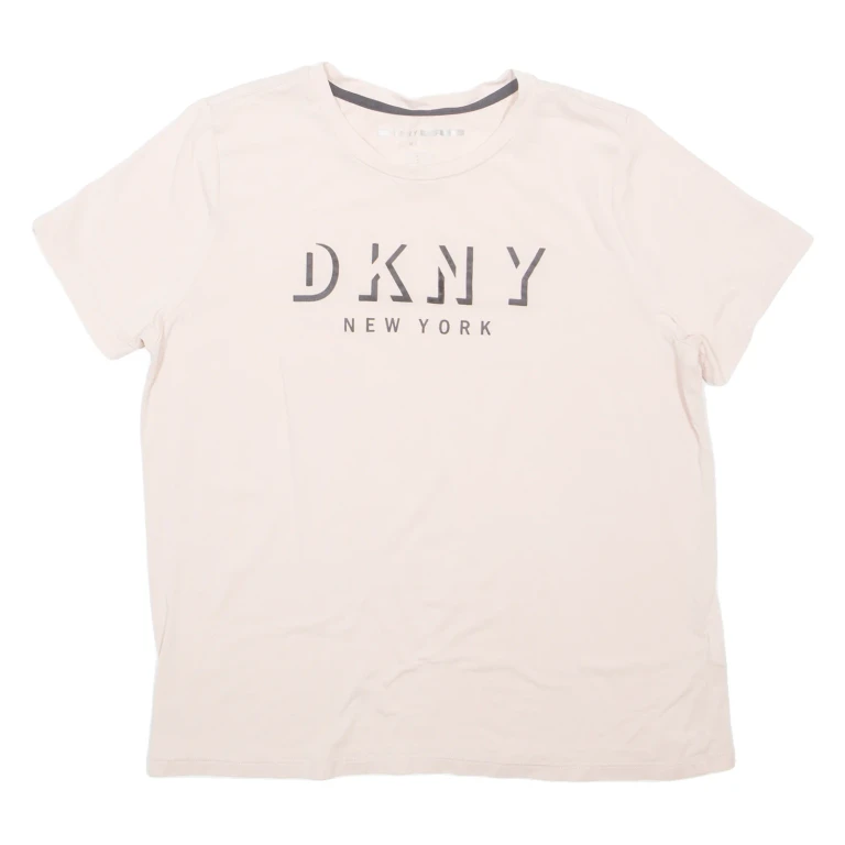 DKNY Womens T-Shirt Pink M