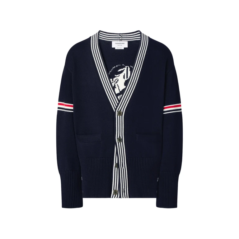Thom Browne Lobster-intarsia Cardigan