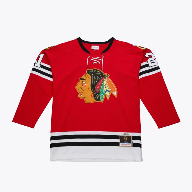 Men's NHL Dark Jersey Blackhawks 1960 Stan Mikita