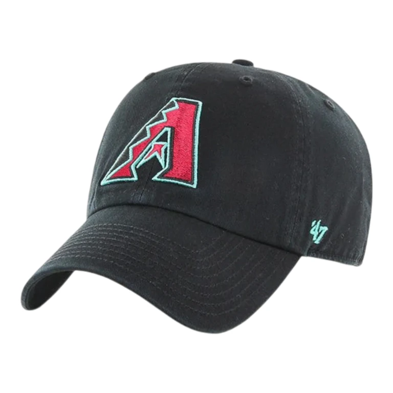 Clean Up Arizona Diamondbacks Strapback Hat - Black Adjustable Cap