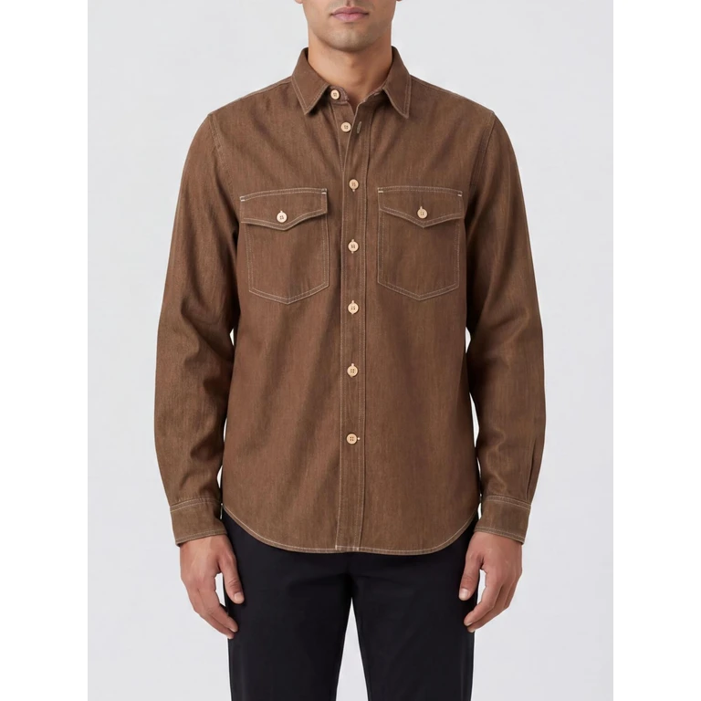 Shirt Men color Brown (M2R412ZV22615R)
