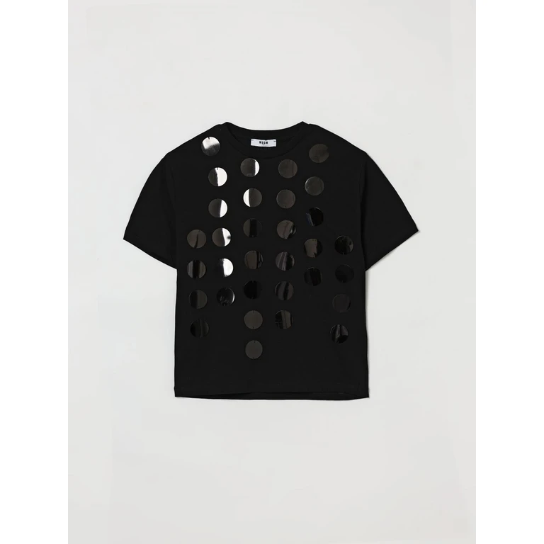 MSGM KIDS T-Shirt Kids color Black (S6MSJGTH099110)