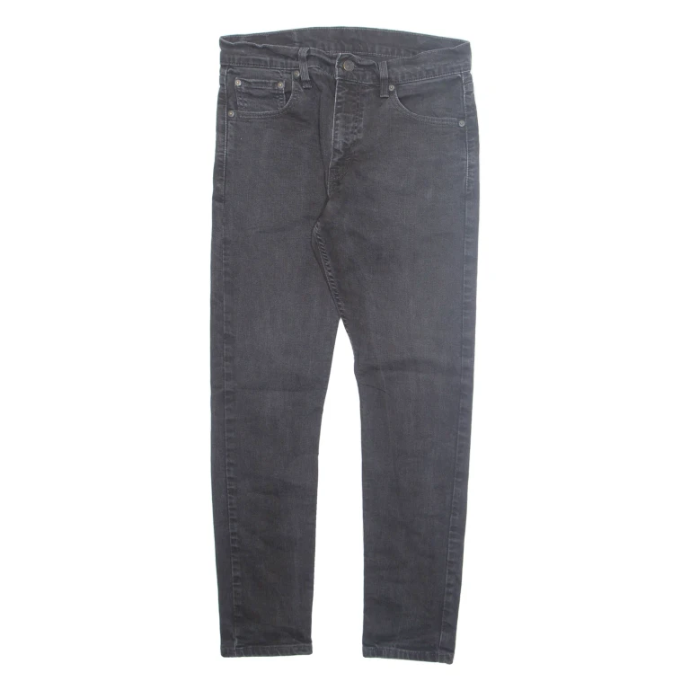LEVI'S 512 Jeans Mens Black Slim Tapered W30 L30
