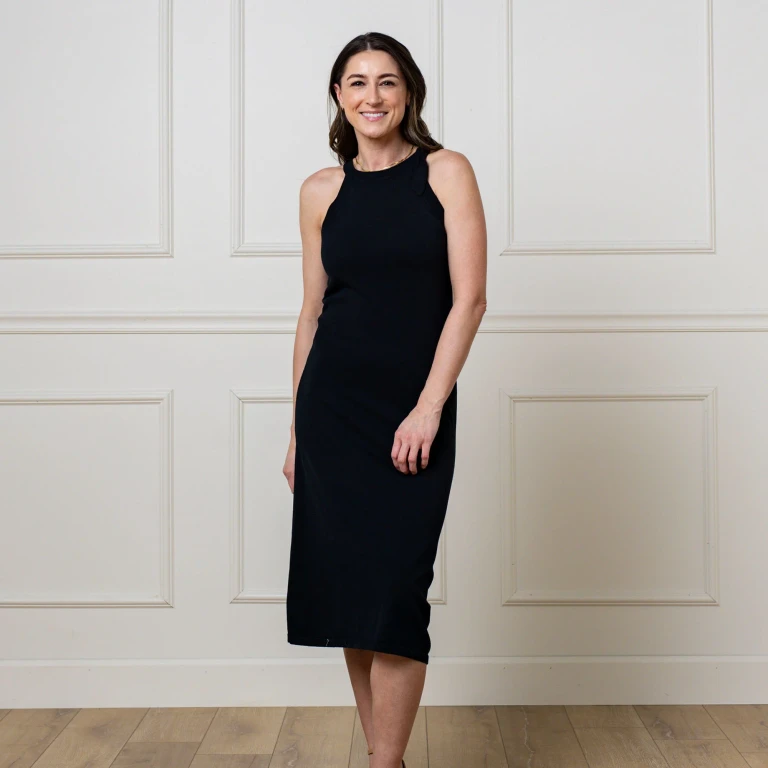 Halter Tie Knit Sweater Dress