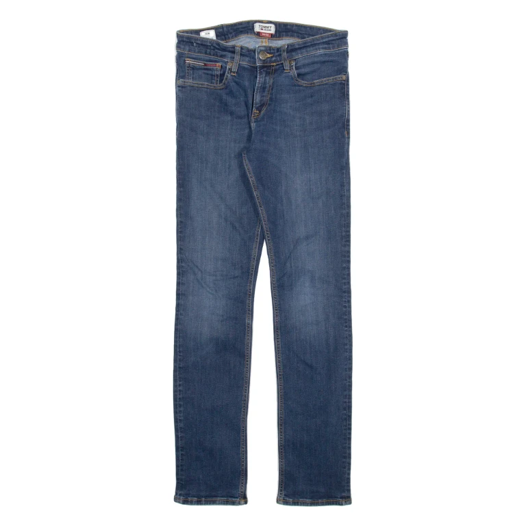 TOMMY JEANS Mens Jeans Blue Slim Straight W30 L32