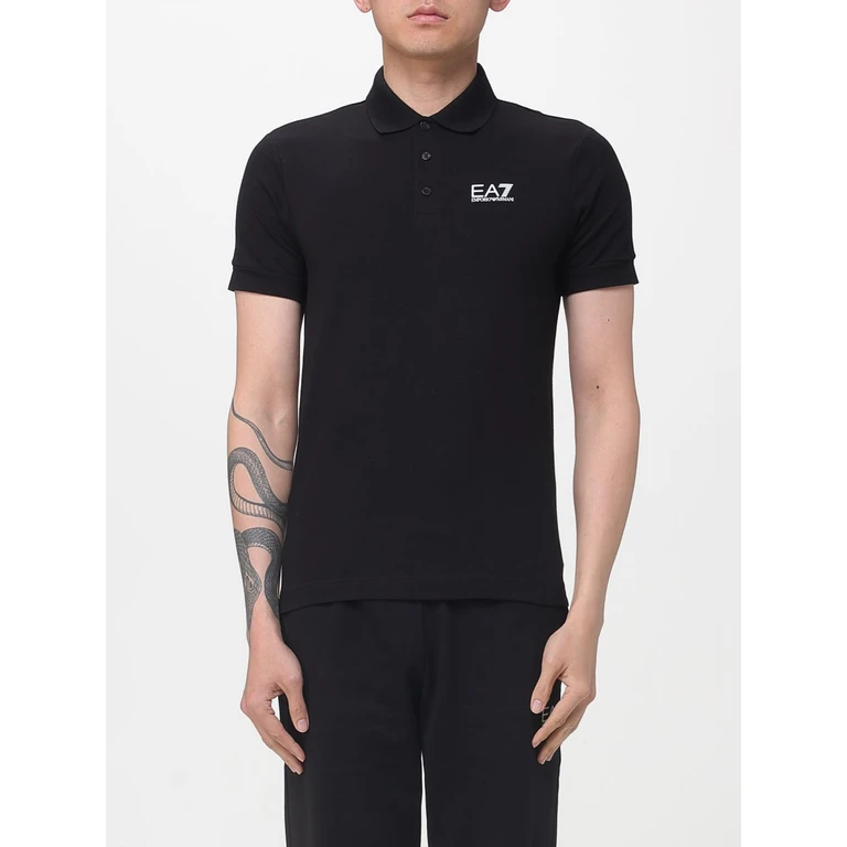EA7 Polo Shirt Men color Black (8NPF14PJVQZ1200)