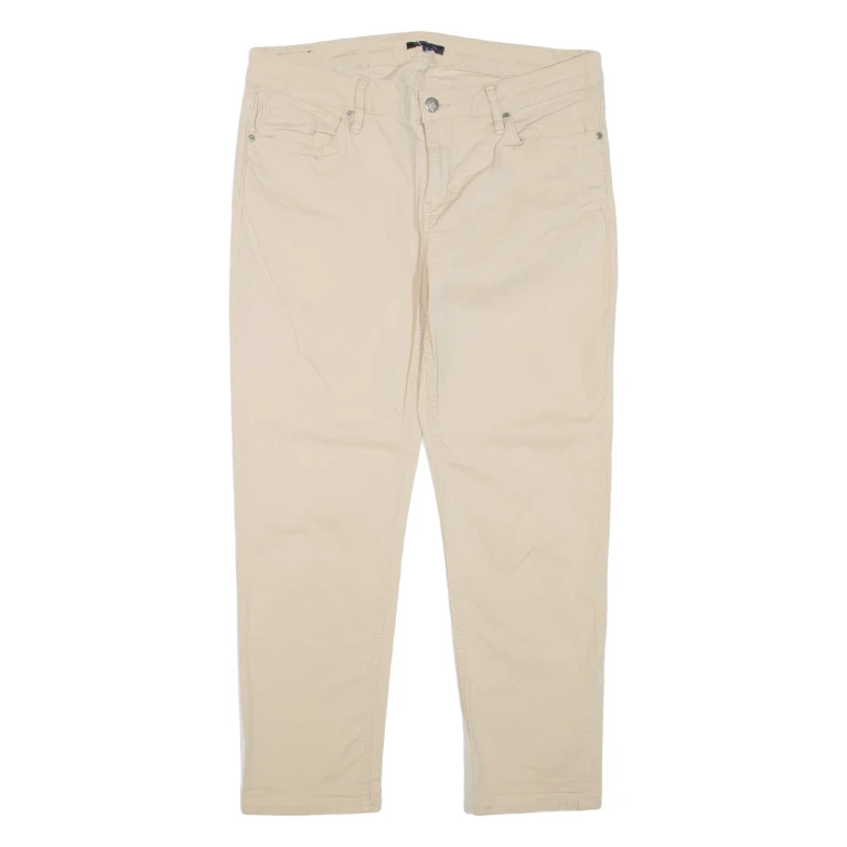TOMMY HILFIGER Womens Trousers Beige Regular Skinny W32 L25
